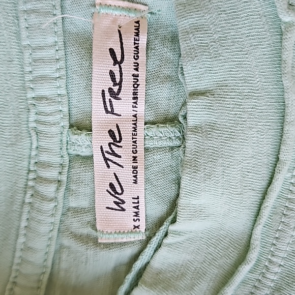 Free People We The Free Arden Tee Light Green XS - Picture 3 of 9